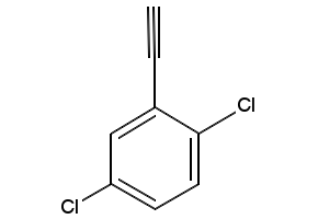 Benzene, 1,4-dichloro-2-ethynyl- structure, CAS 38417-89-9