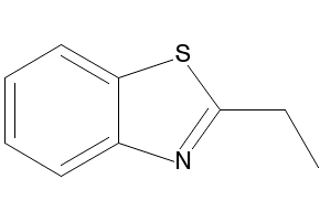 Benzothiazole, 2-ethyl- structure, CAS 936-77-6