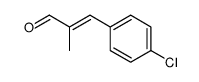 2-Propenal, 3-(4-chlorophenyl)-2-methyl- structure, CAS 24654-54-4