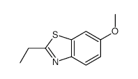 Benzothiazole, 2-ethyl-6-methoxy- structure, CAS 17142-77-7