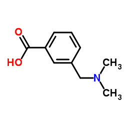 3-Dimethylaminomethylbenzoic acid structure, CAS 155412-73-0