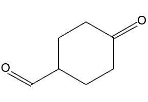 4-Oxocyclohexanecarbaldehyde structure, CAS 96184-81-5