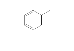 Benzene, 4-ethynyl-1,2-dimethyl- structure, CAS 860178-73-0