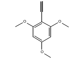 Benzene, 2-ethynyl-1,3,5-trimethoxy- structure, CAS 136612-71-0