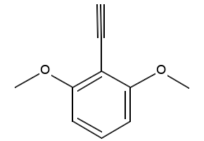 Benzene, 2-ethynyl-1,3-dimethoxy- structure, CAS 126829-31-0