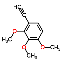 Benzene, 1-ethynyl-2,3,4-trimethoxy- structure, CAS 1140509-00-7