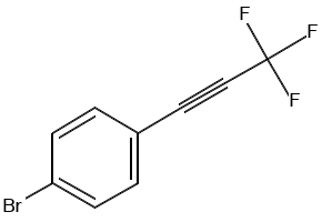 Benzene, 1-bromo-4-(1-propyn-1-yl)- structure, CAS 23773-30-0