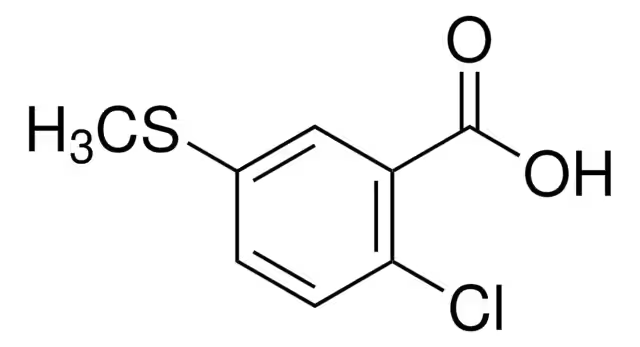 Benzoic acid, 5-chloro-2-mercapto- structure, CAS 20324-50-9