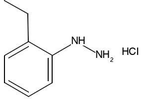 Hydrazine, (2-ethylphenyl)- structure, CAS 19275-55-9