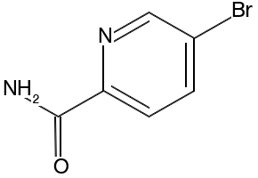 5-Bromopyridine-2-carboxamide structure, CAS 90145-48-5