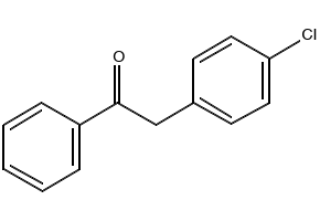 Ethanone, 2-(4-chlorophenyl)-1-phenyl- structure, CAS 6332-83-8
