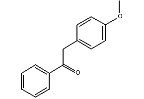 Ethanone, 2-(4-methoxyphenyl)-1-phenyl- structure, CAS 24845-40-7