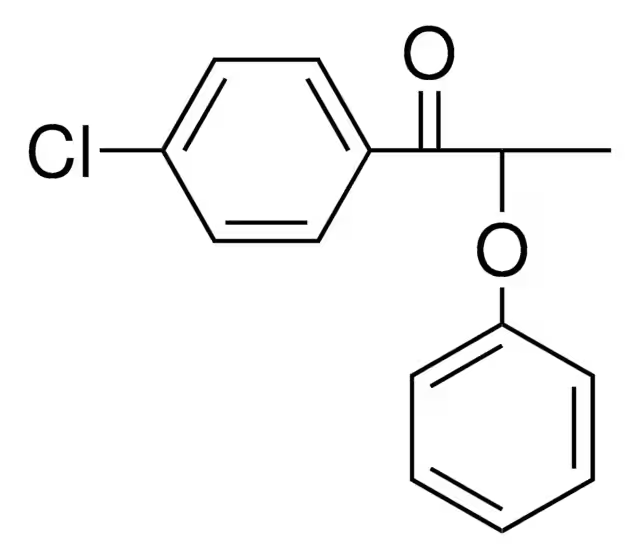 1-Propanone, 2-chloro-1-(4-chlorophenyl)- structure, CAS 877-38-3