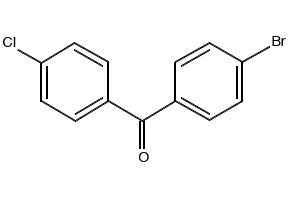 Methanone, (4-bromophenyl)(4-chlorophenyl)- structure, CAS 27428-57-5