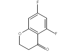 4H-1-Benzopyran-4-one, 5,7-difluoro-2,3-dihydro- structure, CAS 844648-22-2