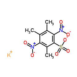 Benzenesulfonic acid, 2,4,5-trimethyl-3,6-dinitro-, potassium salt (1:1) structure, CAS 36604-06-5