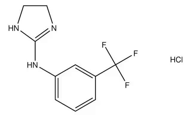 1H-Imidazole, 4,5-dihydro-2-[3-(trifluoromethyl)phenyl]- structure, CAS 27423-84-3