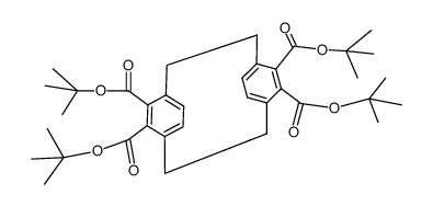 Tricyclo[8.2.2.24,7]hexadeca-4,6,10,12,13,15-hexaene-5,6,11,12-tetracarboxylic acid, tetrakis(1,1-dimethylethyl) ester, stereoisomer (9CI) structure, CAS 66086-24-6