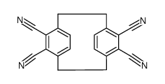 Tricyclo[8.2.2.24,7]hexadeca-4,6,10,12,13,15-hexaene-5,6,11,12-tetracarbonitrile, stereoisomer structure, CAS 53922-63-7