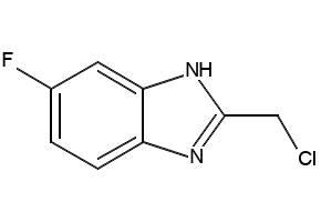 1H-Benzimidazole, 2-(chloromethyl)-6-fluoro- structure, CAS 156144-42-2