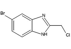 1H-Benzimidazole, 6-bromo-2-(chloromethyl)- structure, CAS 1740-88-1