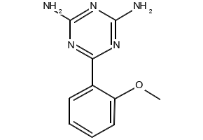 1,3,5-Triazine-2,4-diamine, 6-(2-methoxyphenyl)- structure, CAS 72775-80-5