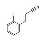 Benzenepropanenitrile, 2-chloro- structure, CAS 7315-17-5