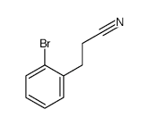 Benzenepropanenitrile, 2-bromo- structure, CAS 61698-07-5