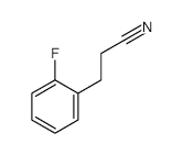 Benzenepropanenitrile, 2-fluoro- structure, CAS 877149-83-2