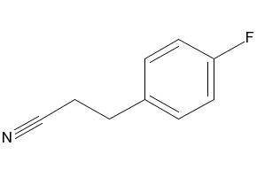 Benzenepropanenitrile, 4-fluoro- structure, CAS 25468-86-4