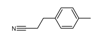 Benzenepropanenitrile, 4-methyl- structure, CAS 32327-69-8