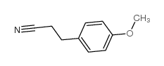 Benzenepropanenitrile, 4-methoxy- structure, CAS 22442-48-4