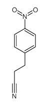 Benzenepropanenitrile, 4-nitro- structure, CAS 53563-09-0