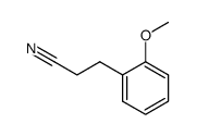 Benzenepropanenitrile, 2-methoxy- structure, CAS 145851-06-5