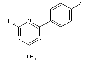 1,3,5-Triazine-2,4-diamine, 6-(4-nitrophenyl)- structure, CAS 29366-73-2