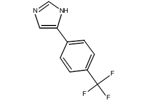 1H-Imidazole, 5-(trifluoromethyl)-2-[4-(trifluoromethyl)phenyl]- structure, CAS 279250-87-2