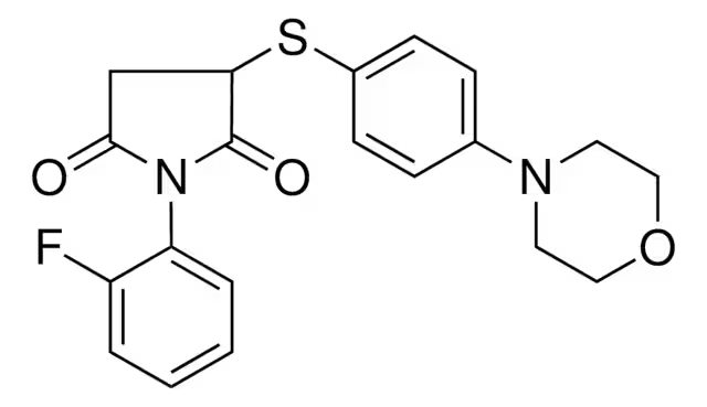 Ethanethione, 2-(4-fluorophenyl)-1-(4-morpholinyl)- structure, CAS 107825-27-4