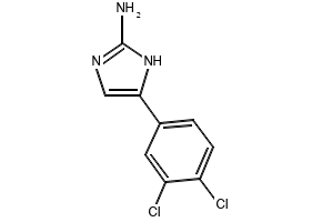 1H-Imidazole, 2-(3,4-dichlorophenyl)-5-(trifluoromethyl)- structure, CAS 33469-16-8