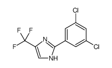 1H-Imidazole, 2-(3,5-dichlorophenyl)-5-(trifluoromethyl)- structure, CAS 81654-38-8