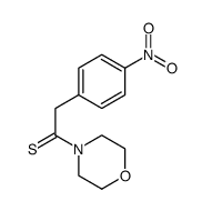 Ethanethione, 1-(4-morpholinyl)-2-(4-nitrophenyl)- structure, CAS 943333-28-6