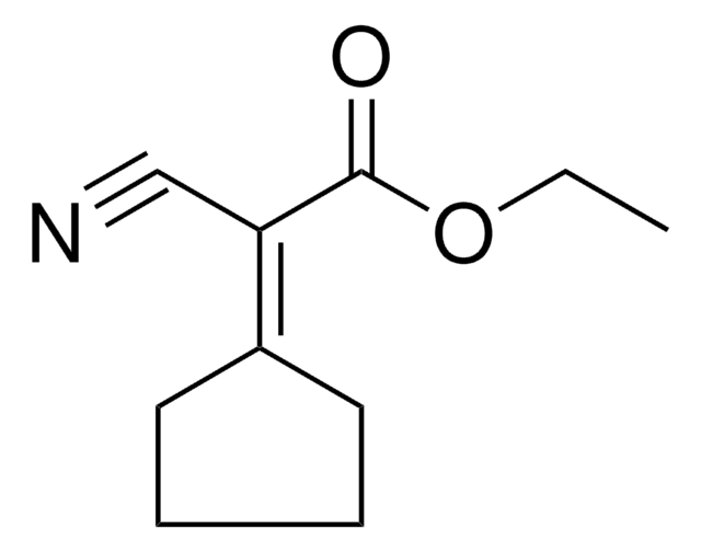 Acetic acid, 2-cyano-2-cyclopentylidene-, ethyl ester structure, CAS 5407-83-0