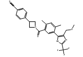Benzonitrile, 4-[5-(trifluoromethyl)-1H-imidazol-2-yl]- structure, CAS 33469-11-3