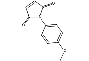 1H-Pyrrole-2,5-dione, 1-(4-methoxyphenyl)- structure, CAS 1081-17-0