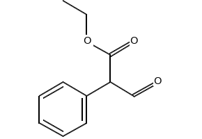 Benzeneacetic acid, .alpha.-formyl-, ethyl ester structure, CAS 17838-69-6
