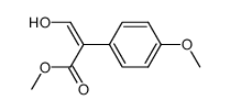 Benzeneacetic acid, .alpha.-formyl-4-methoxy-, methyl ester structure, CAS 63857-14-7