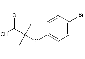 Propanoic acid, 2-(4-bromophenoxy)-2-methyl- structure, CAS 7472-69-7