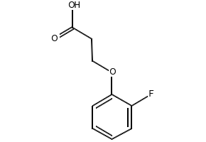 Propanoic acid, 2-(3-fluorophenoxy)-2-methyl- structure, CAS 605680-36-2