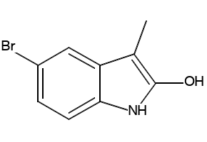 2H-Indol-2-one, 5-bromo-1,3-dihydro-3-methyl- structure, CAS 90725-49-8