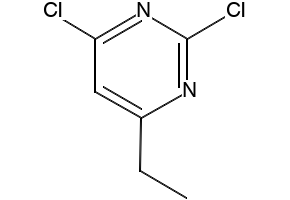 Pyrimidine, 2,4-dichloro-6-ethyl- structure, CAS 6554-65-0