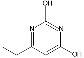 2,4(1H,3H)-Pyrimidinedione, 6-ethyl- structure, CAS 15043-03-5